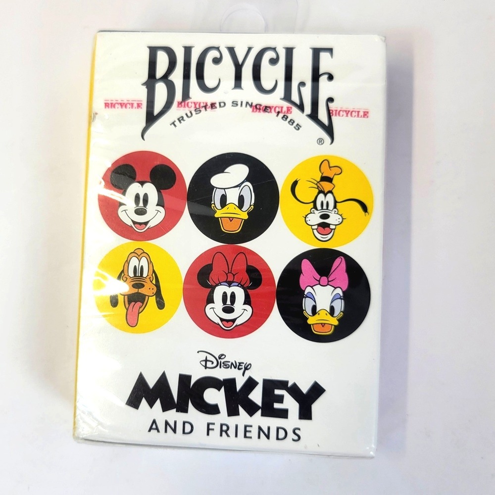 Bicycle Playing Cards Disney Mickey and Friends Unisex OS White Air-Cushion Deck